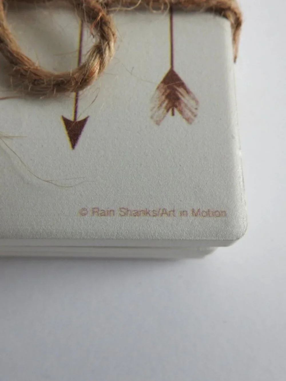 NWT Thirstystone Sandstone Coasters Set of 4 Arrow Print Cork Back
